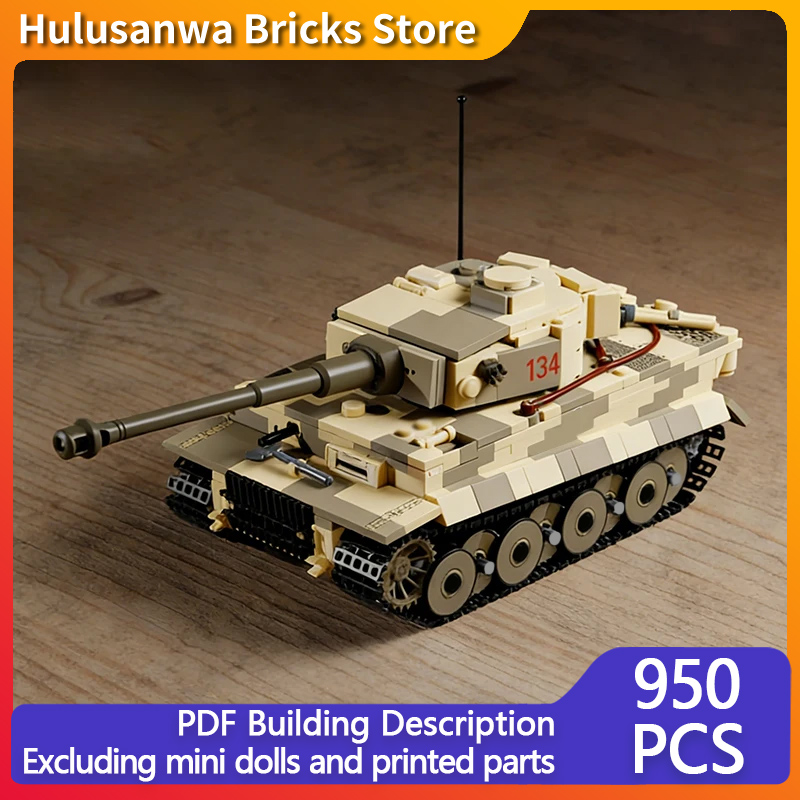 Heavy Equipment Lego - 重戦車モデルMOC組み立てブロック戦争機器モジュラーテクノロジーギフトホリデーアセンブル子供用おもちゃセット