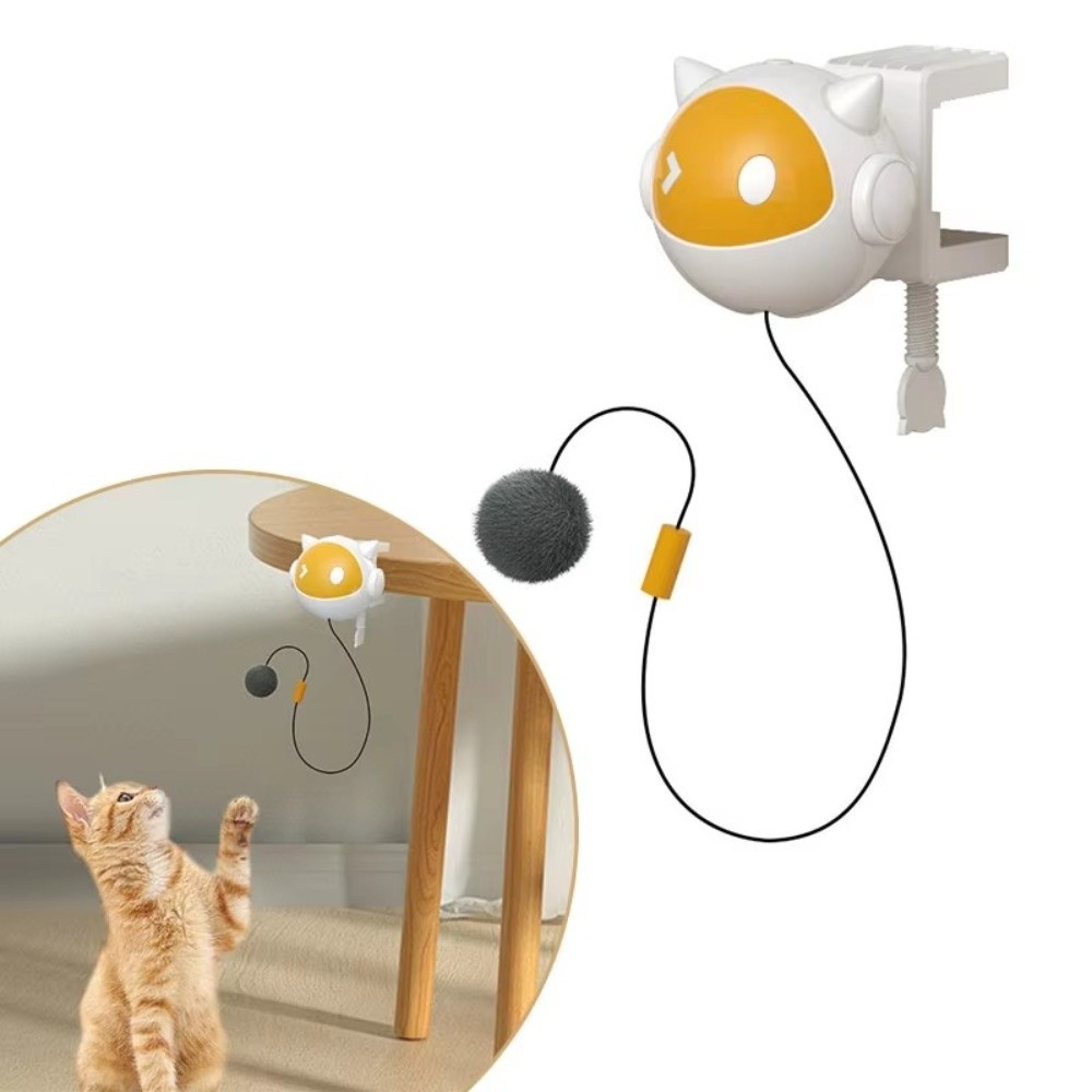 Heavy Equipment Cat - 自動で遊べる電動猫のおもちゃ、毛玉除去、インタラクティブな猫じゃらし、インテリジェントな昇降機能、簡単設置の猫じゃらし