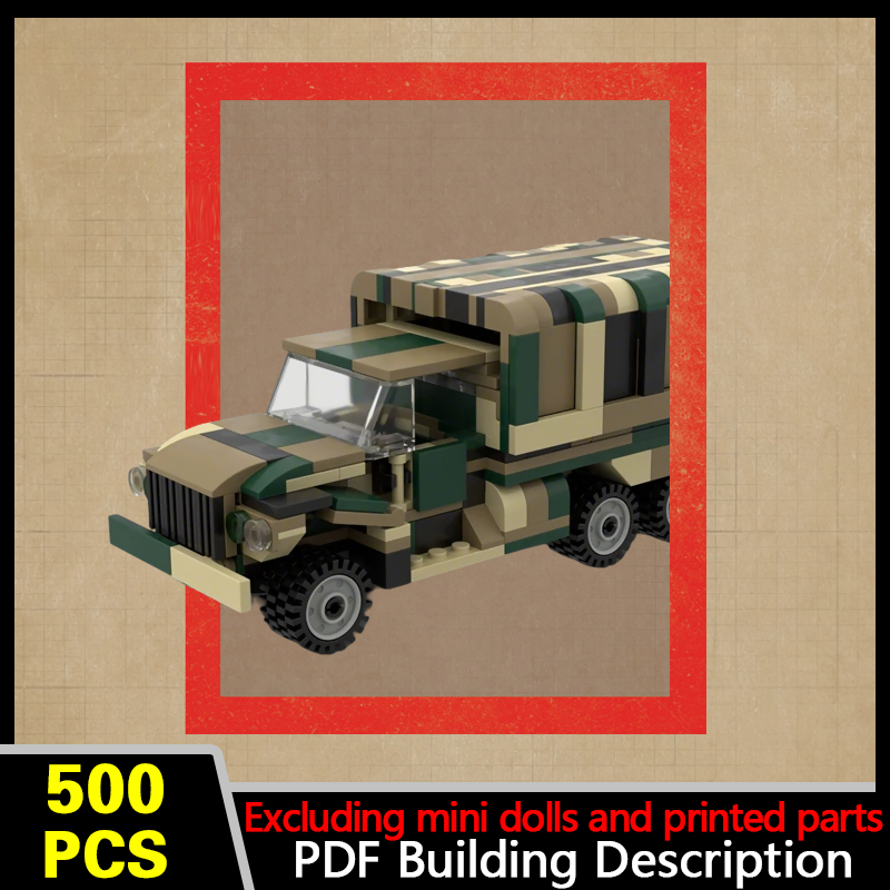 Heavy Equipment Lego - 大型軍用トラックモデルMOCビルディングブリック戦争装備モジュラーテクノロジーギフトホリデーアセンブル子供用おもちゃセット