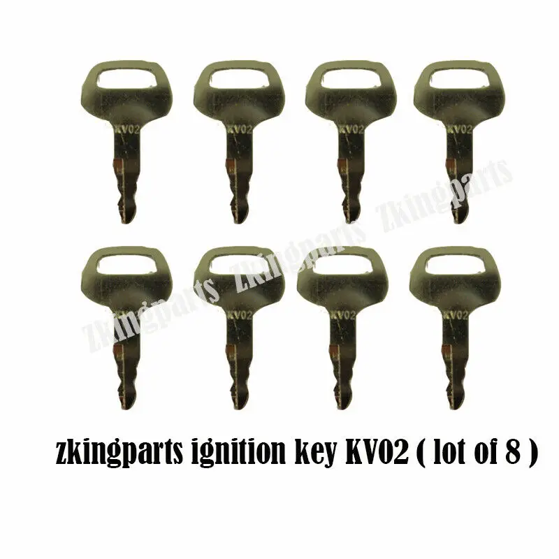 ロゴ入り重機用キー8個セット KV02 カトウ掘削機用 - Heavy Equipment Logos のレビューと価格