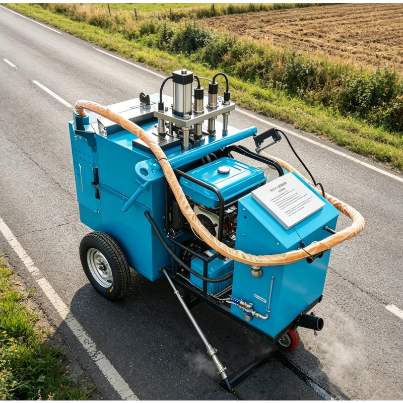 カスタマイズされたひび割れ補修機 手押し式ホットメルトケトル - Road Crack Sealing Machine のレビューと価格