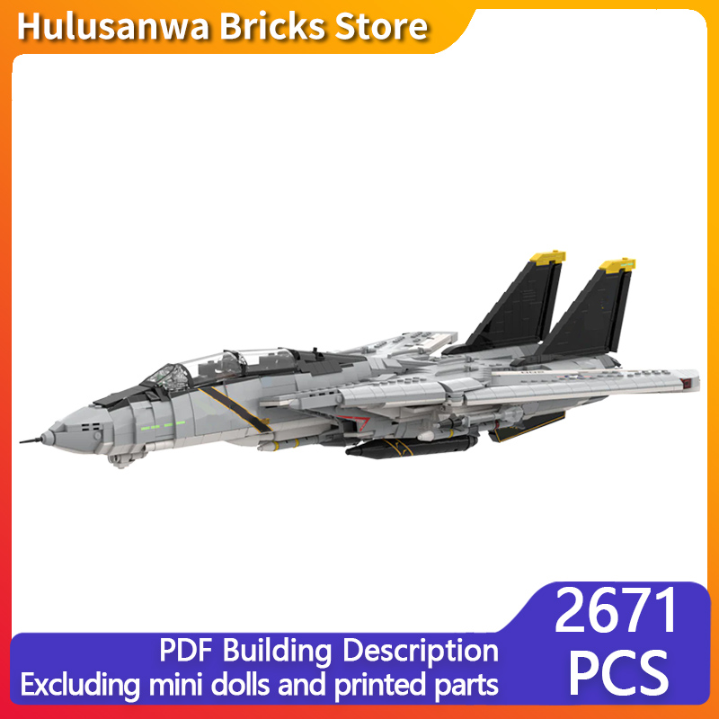 F-14A 重戦闘機モデル MOC ビルディングレンガ戦争機 - Heavy Equipment Lego のレビューと価格