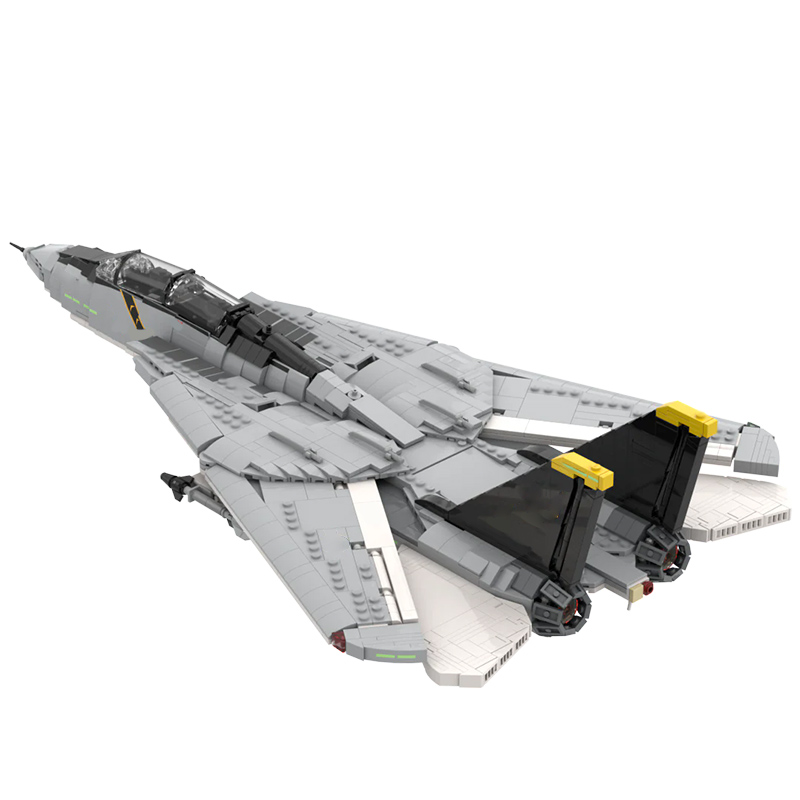 F-14A 重戦闘機モデル MOC ビルディングレンガ戦争機 - Heavy Equipment Lego のレビューと価格
