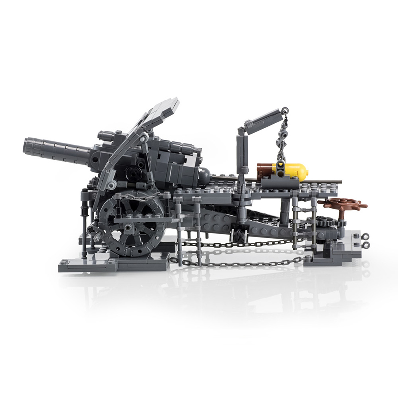 重攻城迫撃砲モデルMOCビルディングブリック戦争装備モジュラ - Heavy Equipment Lego のレビューと価格