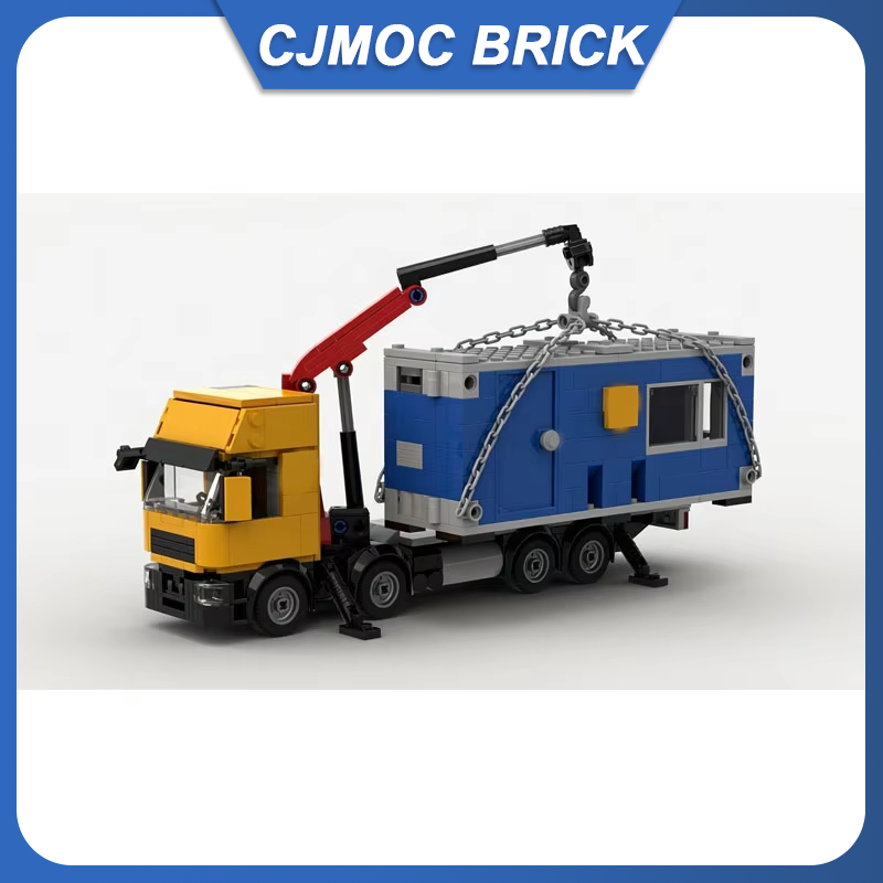 MOC ビルディングブロック 8x4 クレーントラックコンテ - Heavy Equipment Lego のレビューと価格