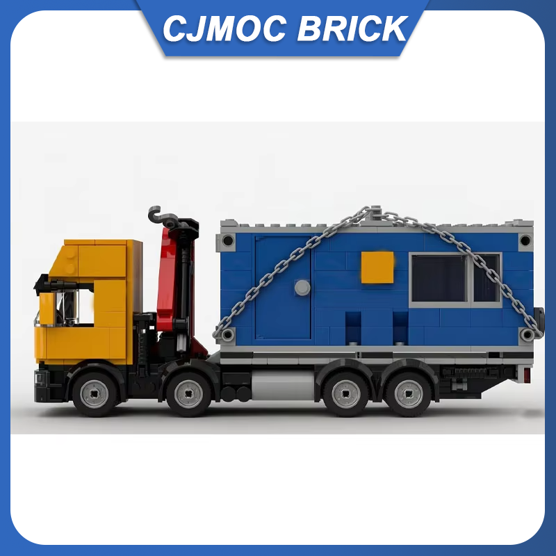 MOC ビルディングブロック 8x4 クレーントラックコンテ - Heavy Equipment Lego のレビューと価格