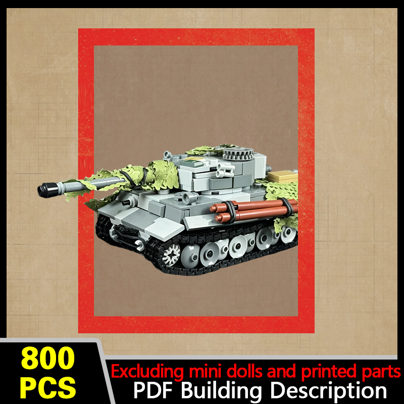 タイガー237重戦車モデル MOC組み立てブロック 戦争装備 - Heavy Equipment Lego のレビューと価格